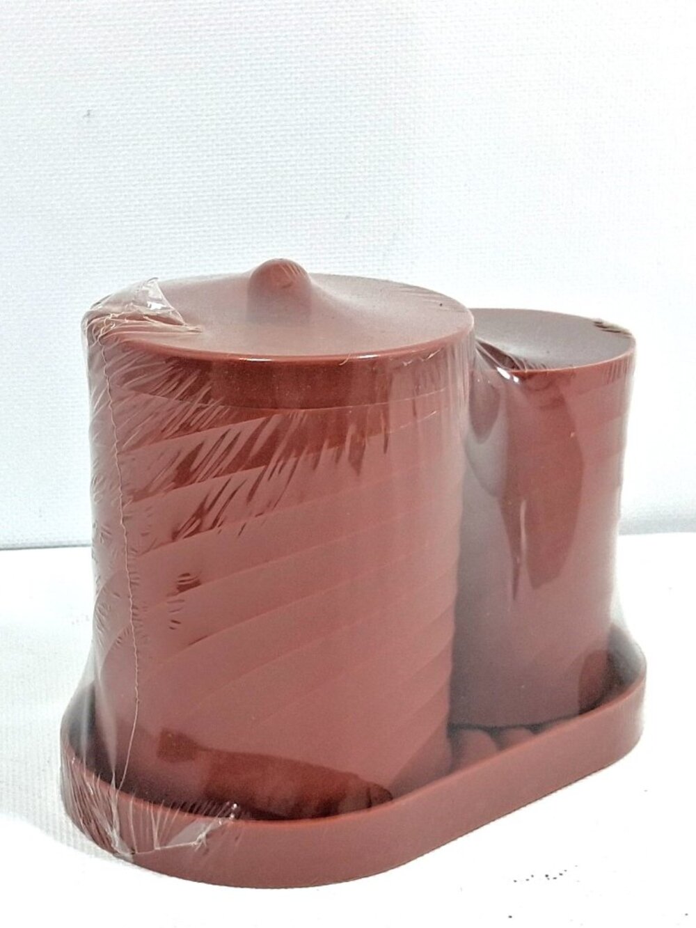Bathroom Makeup Vanity Set Rust Terracotta